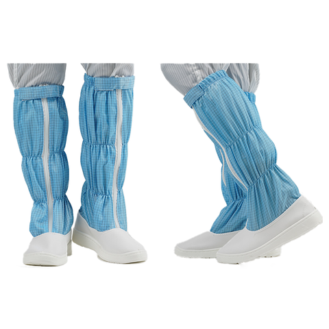 أحذية لينول مقاومة للأتربة ومضادة للكهرباء الساكنة للغرف النظيفة أحذية عالية أحذية نظيفة