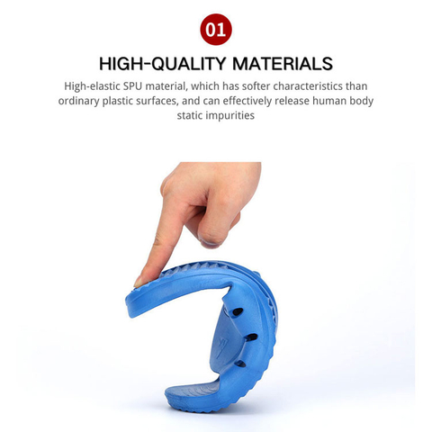 LN-1577101B غرفة نظيفة النعال المضادة للساكنة CleanRoom PVC النعال المضادة للانزلاق